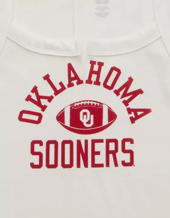 AE Oklahoma Sooners Graphic Notch Neck Tank Top - Image 6