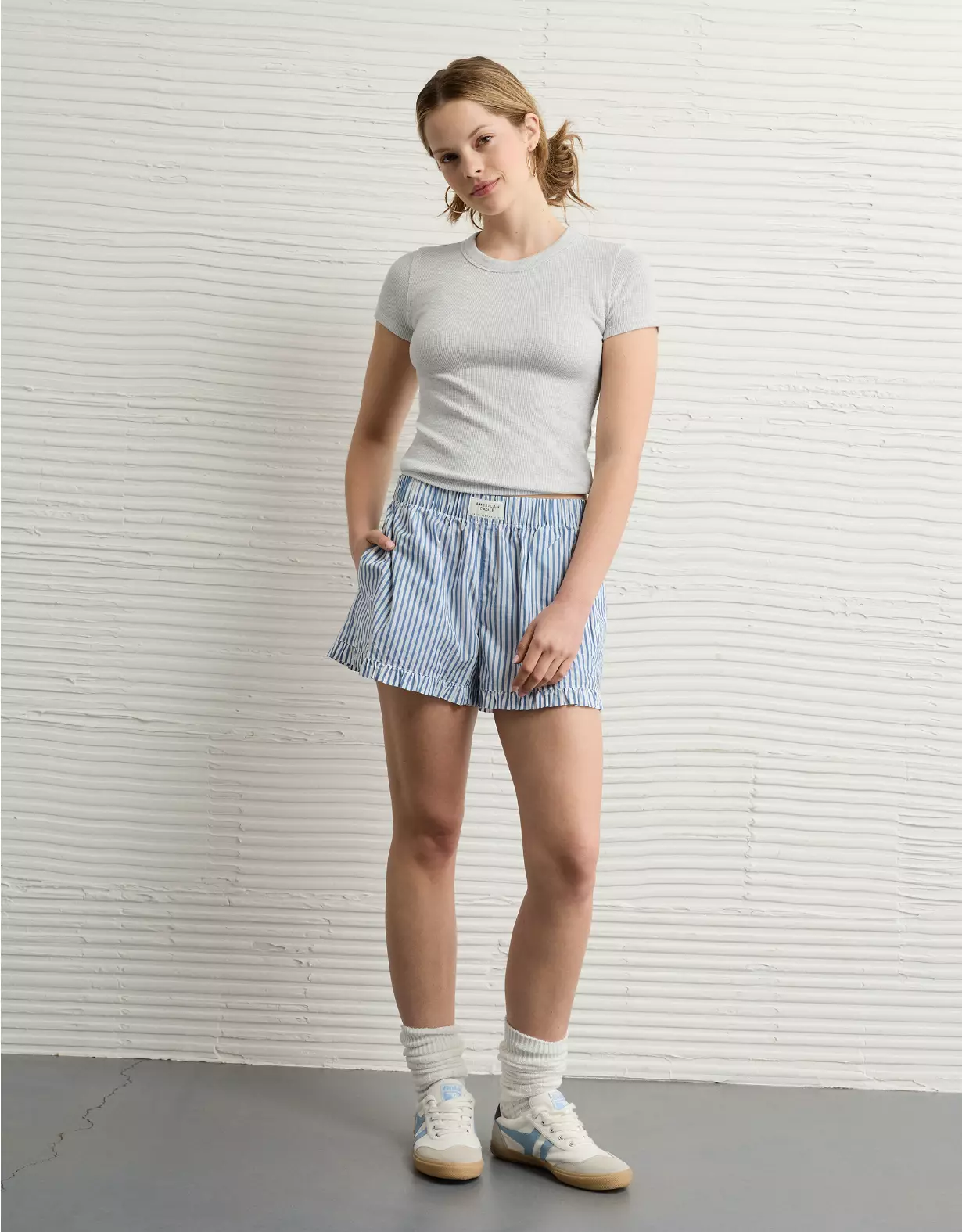 AE Waffle Hey Baby Tee