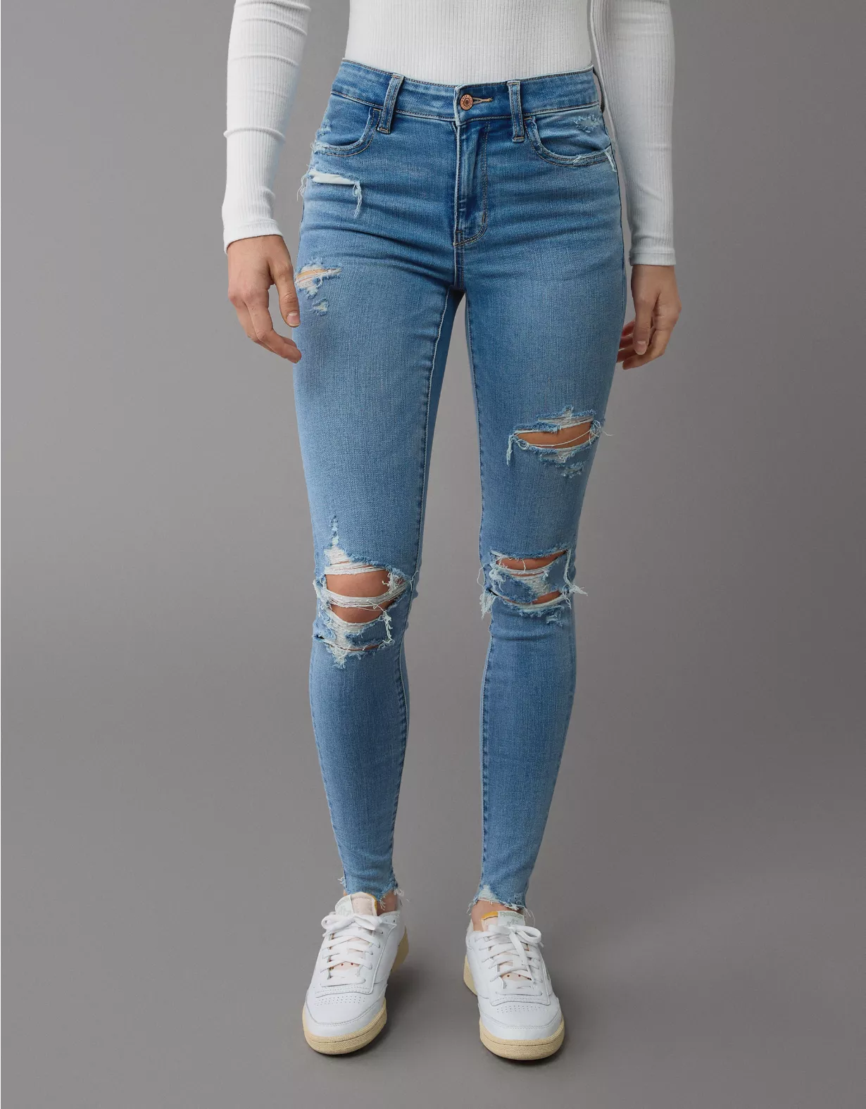 AE Next Level Ripped High-Waisted Jegging