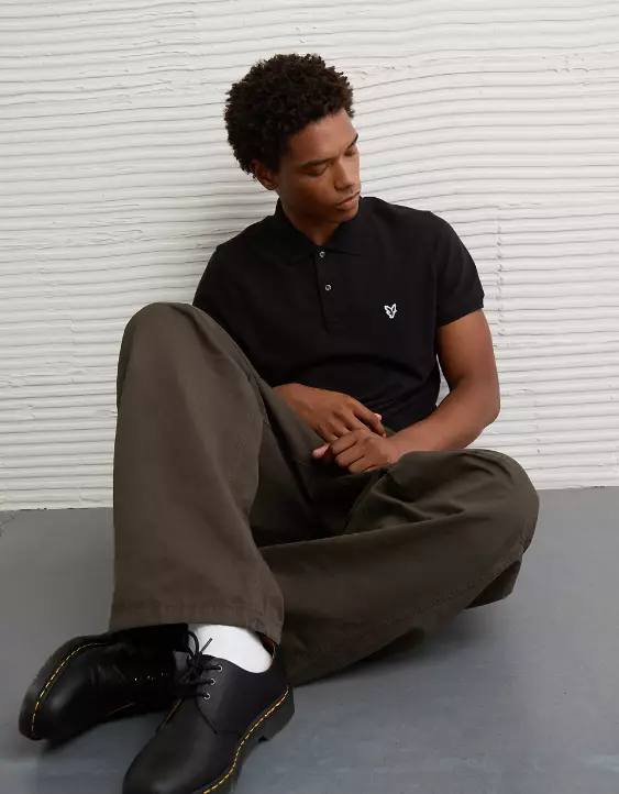 AE Lived-In Slim Fit Pique Polo Shirt - Image 6