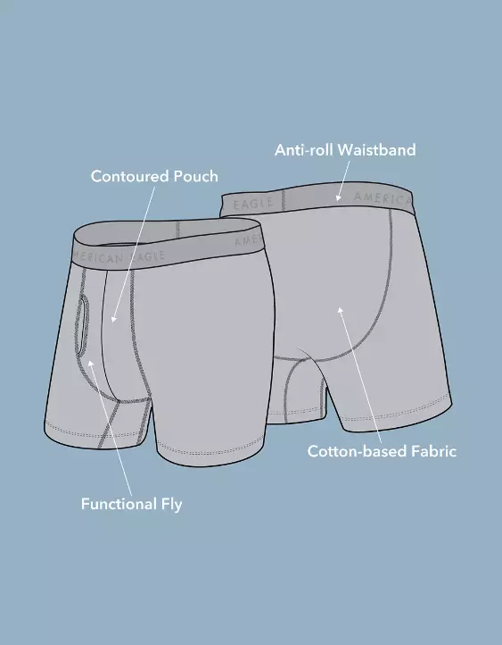 AEO Men's 6" Classic Boxer Brief 5-Pack - Image 3