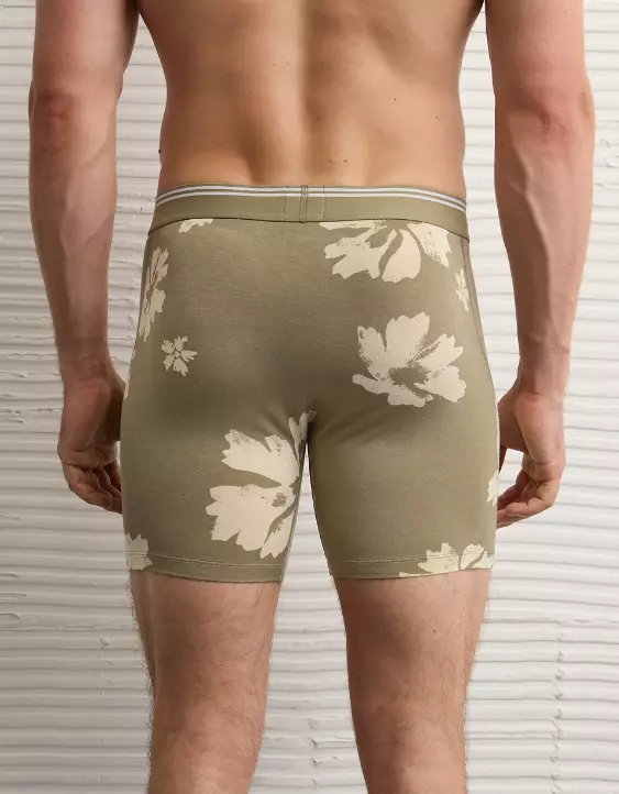 AEO Men's Floral Print 6" Ultra Soft Boxer Brief - Image 2