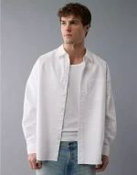 AE Everyday Relaxed Oxford Button-Up Shirt
