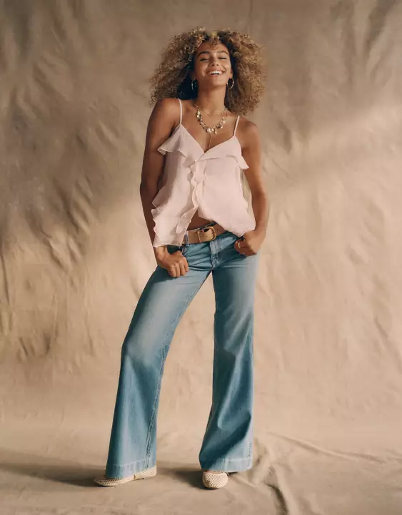 AE Stretch High-Waisted Flare Jean - Image 7