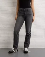 AE Stretch Super High-Waisted Straight Jean